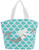 Aqua Sea Mermaid Sequined Tote Bag Set