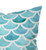 La Mer Aqua Indoor-Outdoor Pillow corner