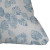 Maui Luau Chambray Blue Palms 20 x 20 Indoor-Outdoor Pillow corner close up