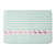 Mint Stripe Flamingo Walk Bath Mat