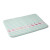Mint Stripe Flamingo Walk Bath Mat angle view