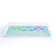 Mermaid Tails and Blue Sea Stripes Acrylic Serving Tray side view