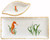 Hand Painted Seahorse Dip Bowl and Tray Set