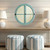 Seaview Aqua Round Mirror on wall Seaview Aqua Round Mirror on wall
