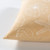 Seaside Shells Tan and Cream Cottage Pillow corner Seaside Shells Tan and Cream Cottage Pillow corner