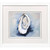 Blue Oyster Mollusk Shell I Framed in White