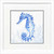 Summer Indigo Ocean Seahorse Art