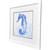 Summer Indigo Ocean Seahorse Art angle view