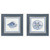 Seashore Cottage Blues I - Set of Two Prints