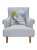 Waterside Adirondack Chairs Wool Hooked Pillow on chair