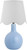 Balboa High Gloss Sky Blue Lamp - white shade
