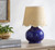 Chatham Bay Atlantic Blue Accent Lamp in room