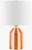 Creamsicle Cabana Stripes Accent Table Lamp 2