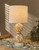 Netted Glass Float Table Lamp in room