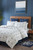 Captain's Quarters King Size Pillow Sham on bed with matching coordinates