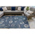 Navy Blue Carmel Shells Rug room image