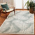 Palm Fronds Aqua Indoor-Outdoor Rug indoor view 3