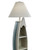 Sea and Shore Stripe Boat Floor Lamp close up top and shade