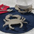Crab Shape Metal Table Trivet on table