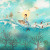 Queen Mermaid Shower Curtain close up