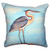 Blue Heron on Pier Indoor-Outdoor Pillow