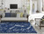 On the Cape Navy Indoor-Outdoor Washable Rug living room On the Cape Navy Indoor-Outdoor Washable Rug living room