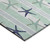 Surfside Seaglass Stripes and Starfish Indoor-Outdoor Rug corner