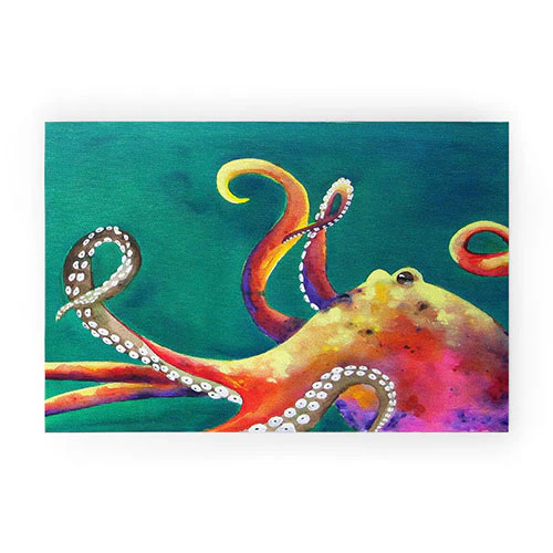Mardi Gras Bright Octopus Entry Mat