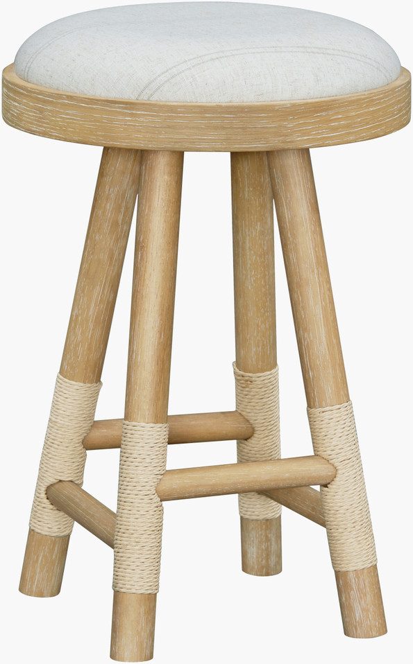 Navigator Striped Cushioned Counter Stool