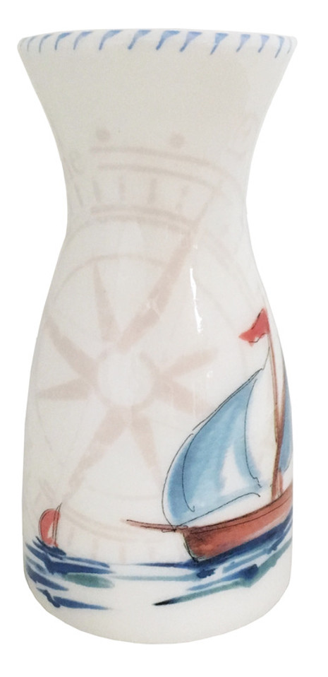 Hand Painted Sailing Life Water or Wine 14 oz. Carafe