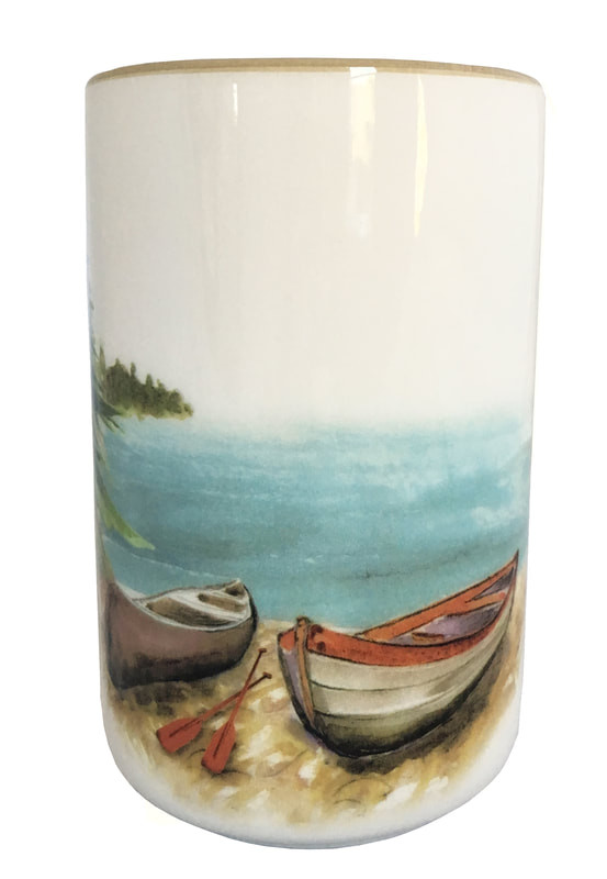 A Day at the Lake Wine Bottle Holder