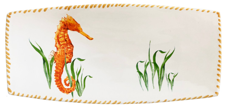 Seahorse Rectangle Serving Tray