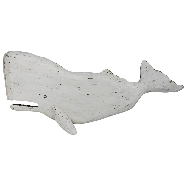 Melville White Sperm Whale Wall Decor