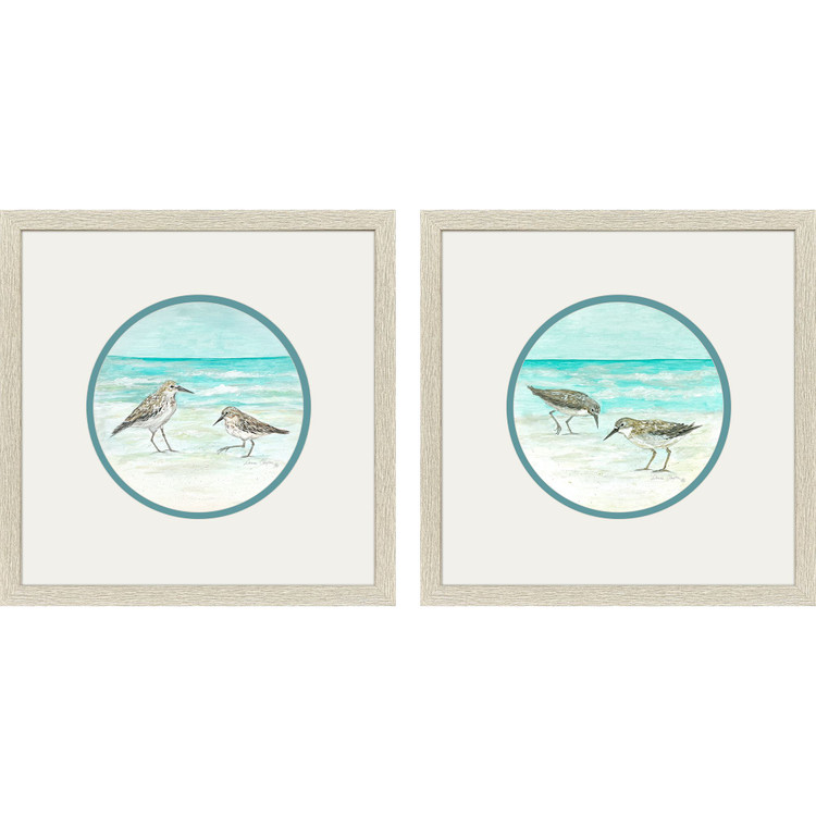Shoreline Duo of Sea Birds Art Prints