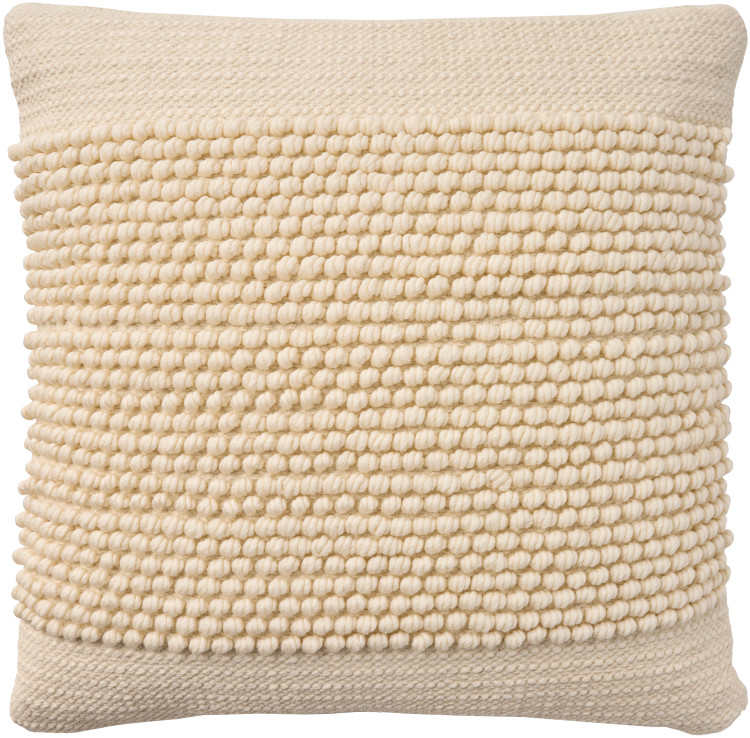 Seaside Haven II Ivory Indoor Throw Pillow