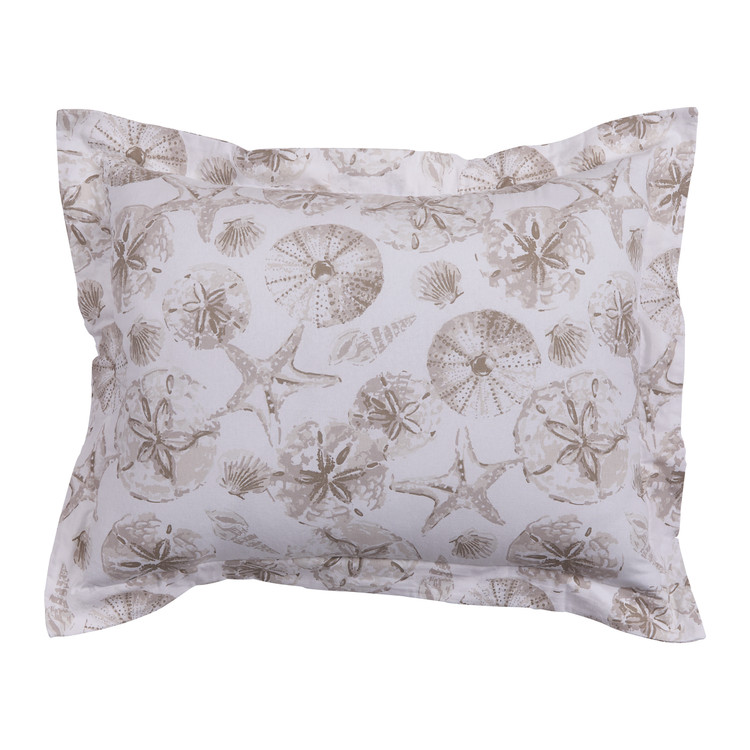 Shell Cove Beach King Size Pillow Sham