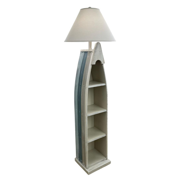 Sea and Shore Stripe Boat Floor Lamp