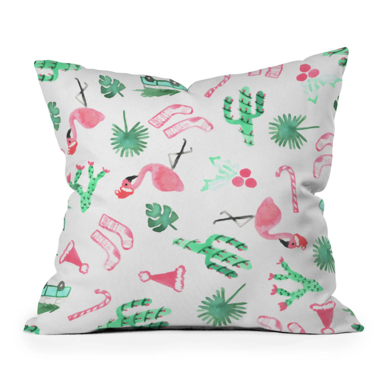 Fa La La Mingo Holiday Printed Throw Pillow