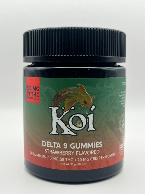 20ct Strawberry Delta 9 THC gummies by Mid-Town Greenz in clear pack 20ct Strawberry Delta 9 THC gummies by Mid-Town Greenz in clear pack