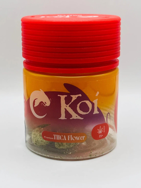 Koi Premium THCA Flower 3.5 Gram Jar-Luxury Hand-Trimmed Hemp Flower by Koi at Mid-Town Greenz