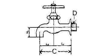 WALL FAUCET 3/4'' WATERLINE , Price per PIECE , Country Of Origin : CN , HS Code: 84818011 , Net Weight: 0.29 , IMPA - 530102 - 530110 - 530137 -  - ISSA