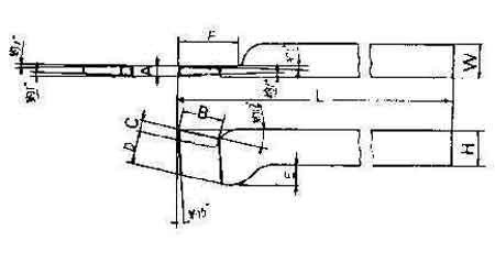 PARTING-OFF TOOL 20x12mm right HSS with chip breaker, Price for 1, IMPA 633043, ISSA , Weight 0.40Kg HS Code:  82078019 Origin:  GERMANY