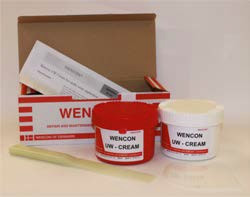 WENCON UW CREAM 500 gram, Price for 1, IMPA 812334, ISSA 7555391, Weight 0.75Kg HS Code:  32089091 Origin:  DENMARK