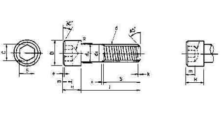 HEX.SOCKET HEAD CAP SCREW M3x12DIN 912-STEEL 8.8, Price for 100, IMPA 690501, ISSA 6513800, Weight 0.01Kg HS Code:  73181569 Origin:  NETHERLANDS