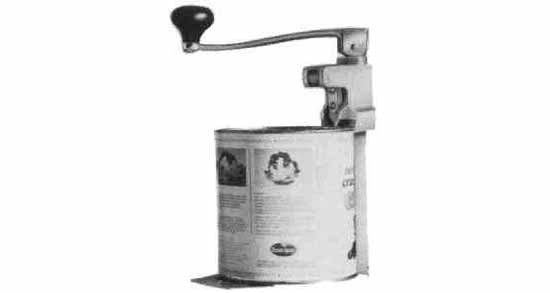 TABLE CAN OPENER WITH STEEL KNIFE CLOU, Price for 1, IMPA 172624, ISSA 2534002, Weight 2.65Kg HS Code:  82055100 Origin:  NETHERLANDS