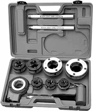 RATCHET DROP HEAD THREADER BSPT 1/4"-2"OHMEGA, Price for 1, IMPA 632271, ISSA , Weight 14.20Kg HS Code:  82051000 Origin:  SPAIN