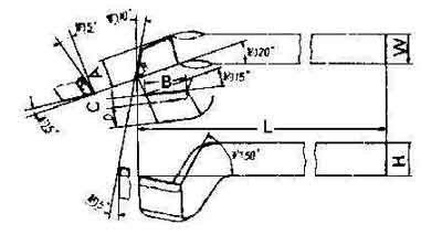 RECESSING TOOL BENT 20x20mm DIN 4977-LEFTcarbide tip, Price for 1, IMPA 633109, ISSA , Weight 0.39Kg HS Code:  82078019 Origin:  GERMANY