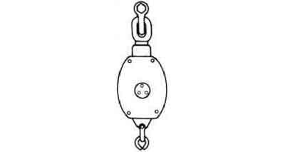 WOODEN BLOCK 3-SHEAVES 8" 20mm SWIVEL EYE+ACCESSORIES, Price for 1, IMPA 231722, ISSA , Weight 10.20Kg HS Code:  84835080 Origin:  CHINA