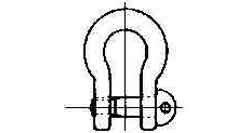 SCREW PIN BOW SHACKLE 8x8x16mm ZINC PLATED, Price for 1, IMPA 231451, ISSA , Weight 0.05Kg HS Code:  73269098 Origin:  CHINA