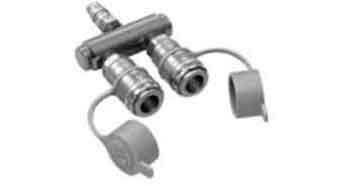 TETRA CQ-2, Line Coupler, Branch Piping Coupler for Air,  1x 20pm, 2x 20sm, Price Per PCE, HS-Code 7326200090, Origin TW, IMPA 351650, Weight 0.282Kg, TETRA, Quality B